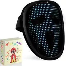 Kids Rechargeable LED Mask for Halloween, Face Changing