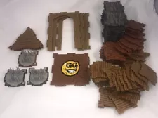 New ListingFortnite Building Materials Lot 102 Pieces Brick Metal Wood Diorama Jazwares