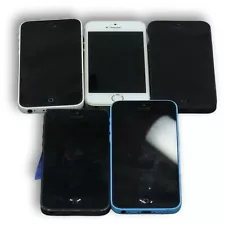 Lot Of 5 Unlocked Apple iPhones A1532, A1429, A1533 And A1428 Smartphone