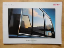 ISUZU TROOPER 4X4 orig 1999 UK Mkt Sales Brochure