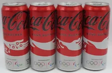 4 different Coca-Cola Zero Sugar 330ml cans PARIS 2024 Olympics WORLD COMES...