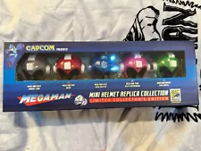 Mega Man mini helmet replica Collection Complete Set Comic con 2015 Exclusive