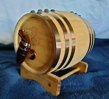 Heritage Collective Wooden Mini Whiskey Barrel with Stand