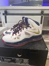 Size 11- Nike LeBron 10+ Sport Pack Gold Medal 2012