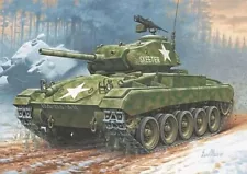 Revell-Germany M24 Chaffee Tank - Plastic Model Tank Kit - 1/76 Scale - #03323