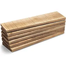 Rustic Style Weathered Reclaimed Wood Bundle for Crafts (3.5x12x0.5 in, 6 Pack)