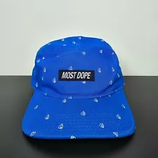 Mac Miller Hat Cap Mens Strap Back Blue Thumbs Up Most Dope Logo 5 Panel Rap