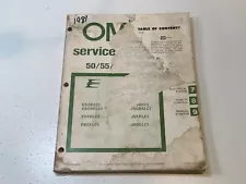 1981 OMC Johnson Evinrude Outboard Motor Service Repair Shop Manual 50HP 55HP 60