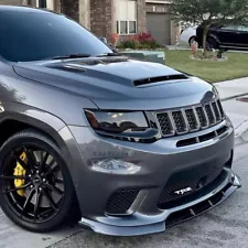 Front bumper Splitter/Lip for Jeep Grand Cherokee SRT8 TRACKHAWK 2017 -2021