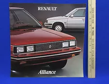 Vintage 1983 Renault Alliance Car Dealer Sales Brochure Information Booklet