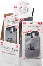 Super Safety Sleeves [4-Pack] Blocks RFID Scanners/Protects Your Credit Cards