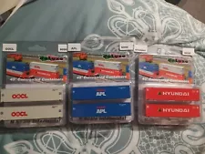 Deluxe N Scale Intermodal Shipping Containers Lot Of 3