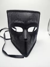 Charming Men's Black Masquerade Ball Mask - Full Face Mask