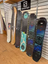 26 Assorted Snowboards and Bindings. Salomon & 5th Element