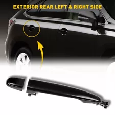 Door Handle For 2007-2011 Toyota Camry Rear Left or Right Outer All Black USA