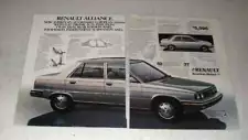 1982 Renault Alliance Ad - Affordable European Sedan