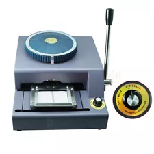 Manual Embosser Machine 72 Letter PVC VIP Card Code Printer Stamping Embossing