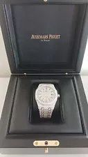 Audemars Piguet (AP) Royal Oak VVS Moissanite watch with original box