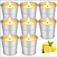 citronella candles outdoor, 8 pack scented candles set, 120 hour burning candles