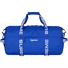 Supreme Cordura SS18 Ripstop Nylon Duffle Bag Royal Blue - New w/ Tags Authentic