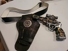 Steampunk Costume Gun Prop Lights Sounds With Holster Belt