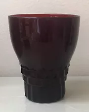 Anchor Hocking Royal Ruby Dark Red Drinking Glass Tumblers 9 oz. 4" x 3" ~ EUC