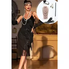 Retro Roaring 20S 1920S Flapper Dress Outfits Flapper Headband the Great Gatsby