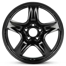 New Wheel For 2010-2012 Ford Fusion 17 Inch 17x7.5” Painted Black Steel Rim