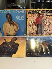 GEORGE HOWARD • JAZZ • LP VINYL RECORD COLLECTION LOT OF (4) BEAUTIFUL VG+ NM