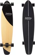 Sanview Bamboo Longboard Skateboard Cruiser for Kids Adults