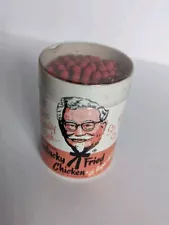 Vintage 1960s Kentucky Fried Chicken Wooden Matches KFC Bucket New Old Stock