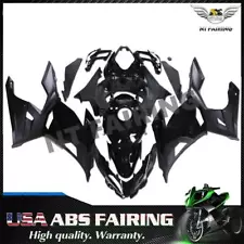 FD Injection Glossy Matte Black Fairing Fit for Kawasaki 2018-23 NINJA 400 c043