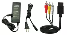 AC Power Supply Audio Video RCA Charger Cable Adapter For Nintendo GameCube Cube