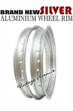 KAWASAKI KDX80 1980-1983 ALUMINIUM (SILVER) WHEEL RIM FRONT + REAR