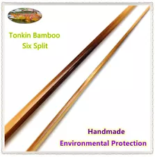 ZHUSRODS Flame bamboo fly rod blank 6'0"~8'0" / 2 Sections Vintage Fishing Rods