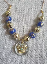 Crown Beaded Necklace Will Combine Postage On Items For Sale