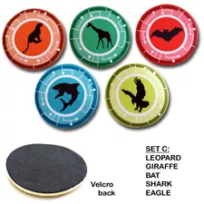 WILD KRATTS CREATURE POWER DISKS - SET OF FIVE 4" DISCS FOR SUITS -C