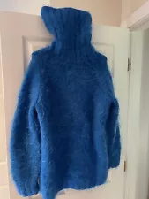 Beautiful, thick, royal blue mohair sweater xl