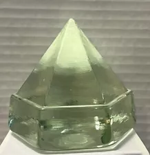 Green Ship Deck Prism Nautical Pyramid Maritime 3" Glass