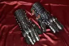 Nazgul/Ringwraith Fantasy Gauntlets | Lord Ring wraiths Black Medieval Crusader