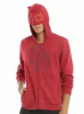 MARVEL´s Daredevil Hoodie / Costume Cosplay Zip Horn Mask - Size M