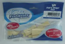 Fishbites 0007 Fishin Strips Clam Flavor Color Flesh 1.5" 15CT