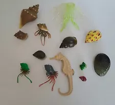 Vintage CE Jelly Fish , Spider Crab Molluscs 13. x Sea Creature Bundle- 1990s