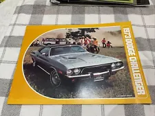 1973 Dodge Challenger Vintage Original Car Sales Brochure Folder