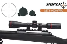 Sniper 3-9x40mm Rifle Scope Hunting Scope BDC Reticle Rings for Picatinny Rail