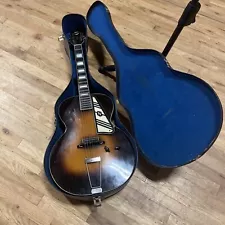 Late 30’s National New Yorker Electric Archtop Guitar Burst Plays Great