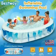 Outdoor Above-Ground Inflatable Swimming Pool Garden Summer Adult & Kiddie Pools