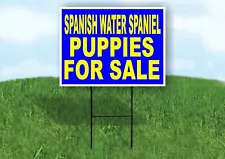 Spanish Water Spaniel PUPPIES FOR SALE Yard Sign Road with Stand LAWN SIGN