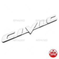 For 06-11 Honda Civic Rear Trunk Lid Chrome Letter Logo Badge Emblem Sport (For: 2004 Honda Civic LX)