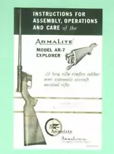 Armalite Model AR-7 Owners Manual Reproduction